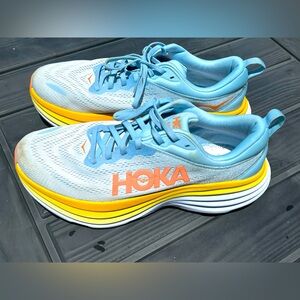 Hoka women’s used sneakers . Lightly used for walking. 6 month old.
